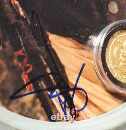 JOHNNY DEPP Signed PIRATES OF CARIBBEAN, DISNEY PROP Coin, Porthole COA DVD UACC