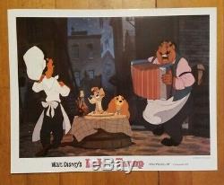 LADY AND THE TRAMP R'1962 Orig. Color COMPLETE 11x14 Lobby Card Set of 9 Disney