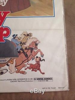Lady And The Tramp original one sheet movie poster 1980 Disney