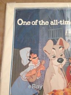 Lady And The Tramp original one sheet movie poster 1980 Disney
