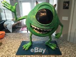 Life Size Disney Pixar Monsters Inc Mike Wazowski Full Size Statue RARE Prop