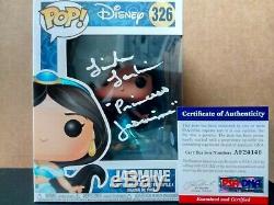Linda Larkin Signed Disney Jasmine Funko Pop #326 Princess Jasmine PSA-AF24146