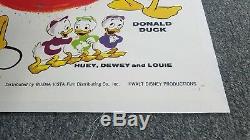 Linen backed 1971 Walt Disney's Cartoon Short Subjects 1 sheet movie poster