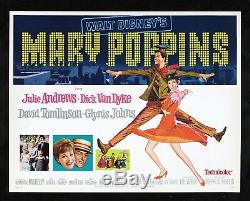 MARY POPPINS CineMasterpieces 1964 RARE ORIGINAL DISNEY MOVIE POSTER DANCING