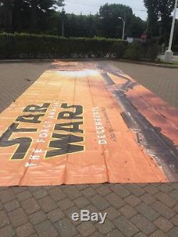 MASSIVE Vinyl Star Wars Movie Banner made for Walt Disney 14'x48' - FIRE SALE