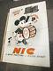 Mickey Mouse 1933 Italy Nic Projector Cartoon Movie Poster Store Display Disney