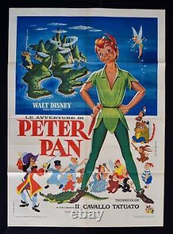 Manifesto The Adventures By Peter Pan Walt Disney Captain Hook Tinker Bell A70