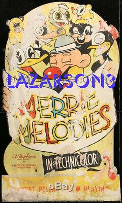 Merrie Melodies Rare Large Early 1930s Standee Bugs Bunny Elmer Fudd