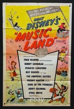 Music Land Movie Poster Walt Disney Benny Goodman Roy Rogers Hollywood Posters