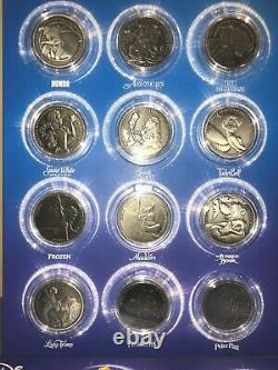 NEW DISNEY Advent Calendar Collectible 24 Coins Set Limited Edition RARE