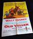 Old Yeller Original R79 Movie Poster 27x41 Signed By Tommy Kirk With Coa #disney