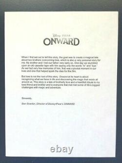 ONWARD Movie DISNEY / PIXAR Lt. Ed. FYC Signed Lithograph SCANLON & BUNIN Promo