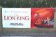 Original 1994 10 X 4 Walt Disney The Lion King Vinyl Movie Theater Banner Poster