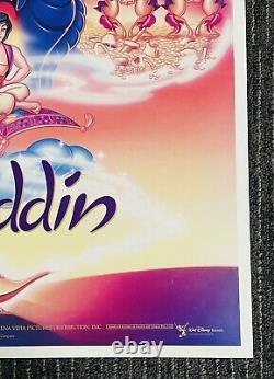 Official 1992 Disney ALADDIN One Sheet Movie Poster (18x27)