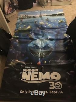 Official Disney Wreck It Ralph / Finding Nemo 3D HUGE movie promo poster vinyl