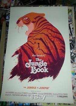 Olly Moss The Jungle Book Mondo movie poster Walt Disney Rare & Incredible