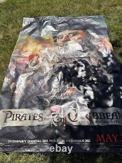 On Stranger Tides Banner Double Sided Pirates Of The Caribbean Disney 7ftx6ft