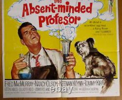 Original 1961 The Absent Minded Professor Walt Disney 1 Sheet F. MacMurray