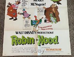 Original 1973 ROBIN HOOD Movie Poster, Folded, Intl, 27x41, Disney