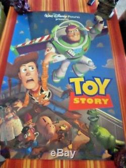 Original 1995 TOY STORY Movie Poster Double Sided Disney Pixar NUMBERED