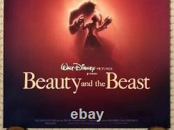 Original Disney BEAUTY AND THE BEAST 1991 DS Adv Theatrical Poster (Numbered)