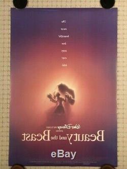 Original Disney BEAUTY AND THE BEAST 1991 DS Adv Theatrical Poster (Numbered)