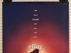 Original Disney BEAUTY AND THE BEAST 1991 DS Advance Theatrical Poster 27 x 40