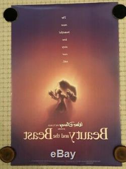 Original Disney BEAUTY AND THE BEAST 1991 Numbered DS Theatrical Poster 27 x 40