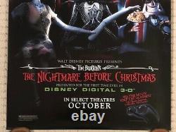 Original Disney NIGHTMARE BEFORE CHRISTMAS 2008 3D Reissue DS Theatrical Poster