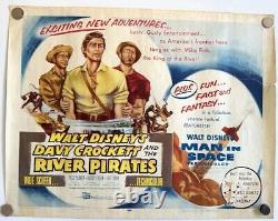 Original Disney's Davy Crockett And The River Pirates 22X28 1956