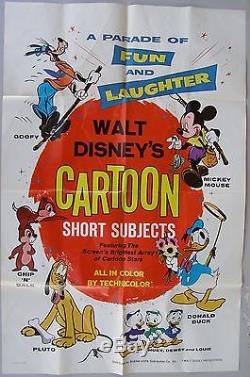 Original One Sheet Walt Disney's Cartoon Short Subjects, 1971