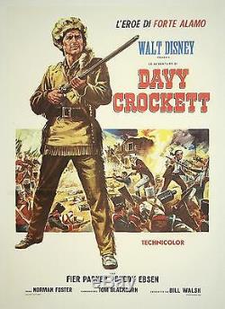 Original Vintage Italian Walt Disney Movie Poster Davey Crocket 1955
