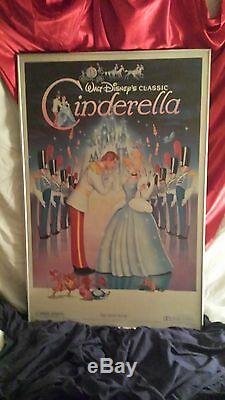 Original reprint of the 1949 Disney Cinderella Re-release Poster, Archived #