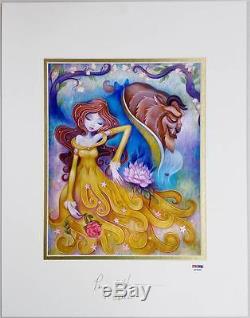 PAIGE O'HARA Signed Disney Beauty & The Beast 9 x 11 Photo Belle Ketner Litho A