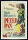 Peter Pan Cinemasterpieces 1953 Walt Disney Vintage Original Rare Movie Poster