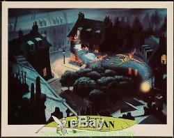 PETER PAN LOBBY CARD Set of 9 DISNEY 11x14 Inch Movie Poster R1978 VERY FINE