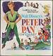 Peter Pan Movie Poster 81x81 Six Sheet R1969 Disney Animation 4 Pieces