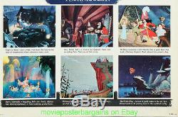 PETER PAN MOVIE POSTER Re-release 1958 INSERT SIZE 14x36 Inch DISNEY ANIMATION