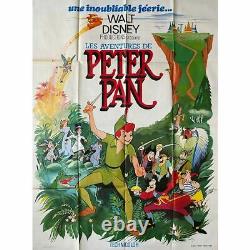 PETER PAN Movie Poster 47x63 in. 1953/R1977 Walt Disney, Bobby Driscoll