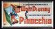 Pinocchio Disney Rko 39 X 78 Italian Six Sheet Movie Poster Original 1947