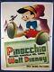 Pinocchio Original Spanish One Sheet Movie Poster 1940 Walt Disney On Linen