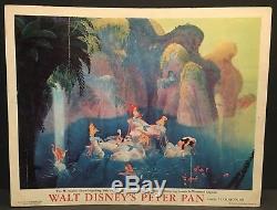 Peter Pan Original 1953 Movie Lobby Cards Disney Captain Hook and Wendy
