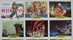Peter Pan US lobby card set 1976 release Disney animation