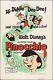 Pinocchio R-1962 40 X 60 Silk Screen Movie Poster Rolled Unfolded Walt Disney
