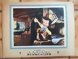 Pinocchio Walt Disney Original French Lobby Card First Relaease Rko 1946