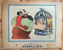 Pinocchio Walt Disney Original French Lobby Card First Relaease Rko 1946