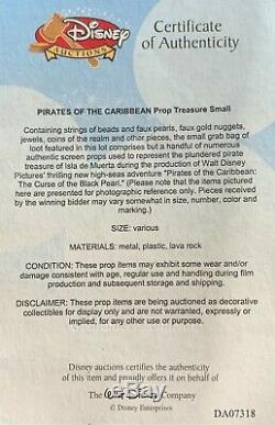 Pirates of the Caribbean Production Used Treasure Lot with Disney CoA (Rare)
