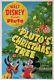 Plutos Christmas Tree Mickey Mouse Disney Animation 1952 1-sheet Linenbacked