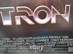 Poster on linen Walt Disney's TRON 1982 ORIGINAL 27x41 LINENBACKED Jeff Bridges