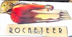 RARE 1991 Disney's The ROCKETEER Movie Lobby Cutout Standee Hanging Figure Ad
